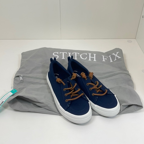 Sperry Shoes Nwt Sperry Crest Vibe Canvas Barrel Lace Sneaker Navy